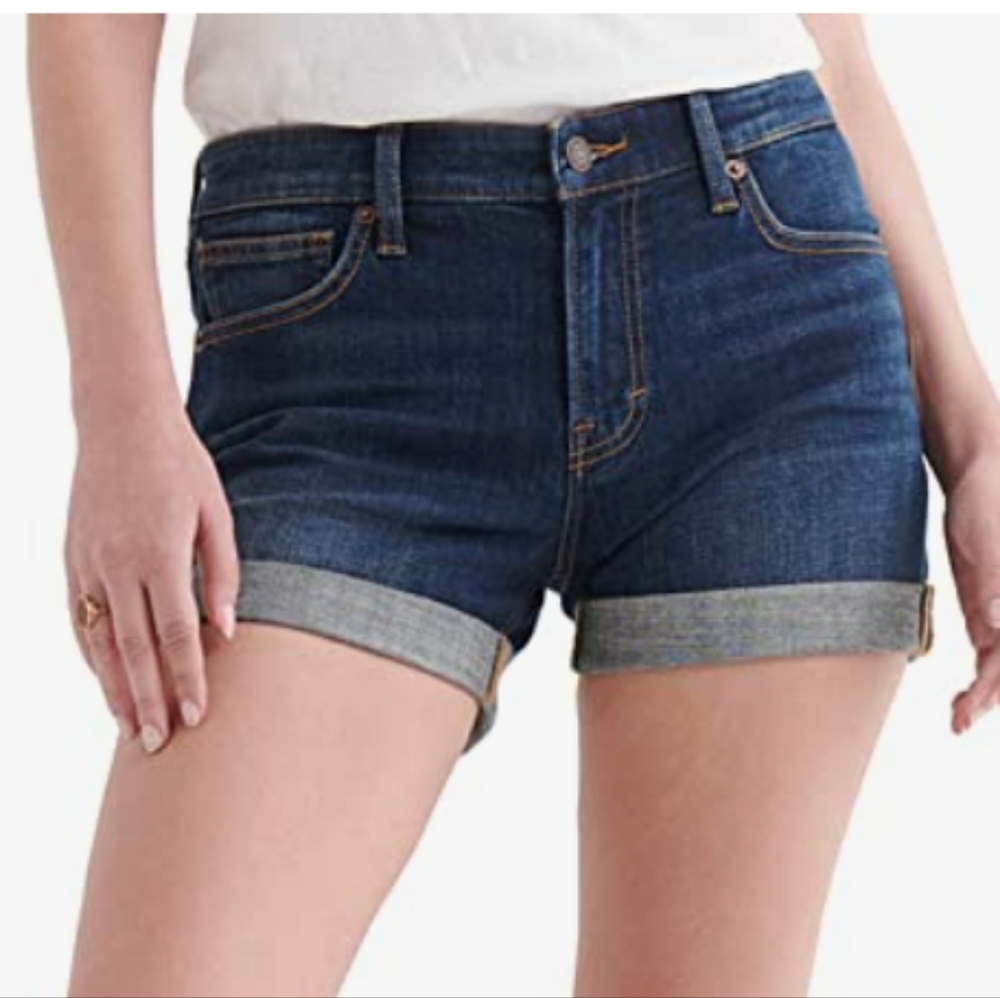 Lucky Brand Women's Mid Rise Ava Roll Up Short